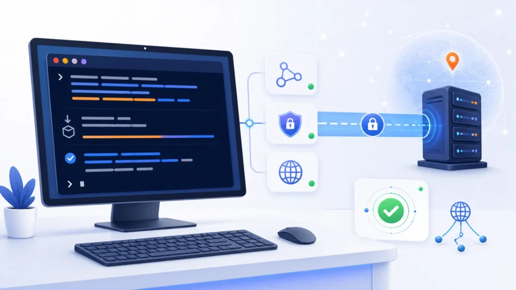 نصب ویپیان لینوکس با ترمینال و ایجاد تونل امن تا سرور