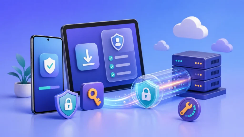 نصب فیلترشکن روی آیفون و آیپد با برنامه معتبر و اتصال محافظتشده