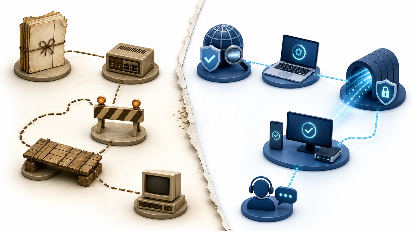 مقایسه راهحل قدیمی محدودیت کریو با مسیر امن و بهروز اتصال امروز